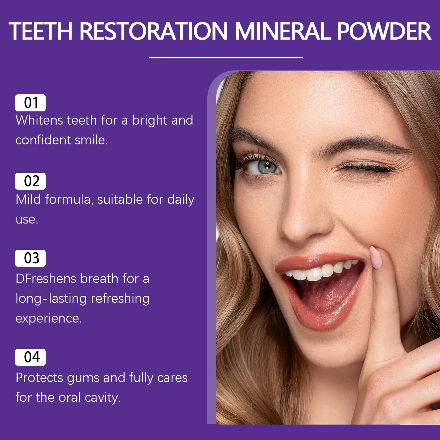 💜 Poudre de blanchiment des dents violette – Le secret de votre sourire blanc éclatant !